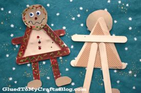 Popsicle Stick Gingerbread Man - Kid Craft