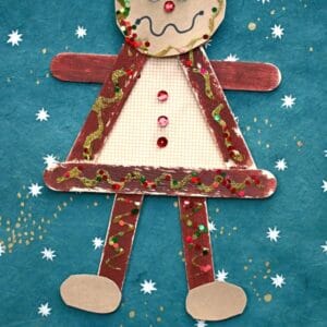 Popsicle Stick Gingerbread Man - Kid Craft