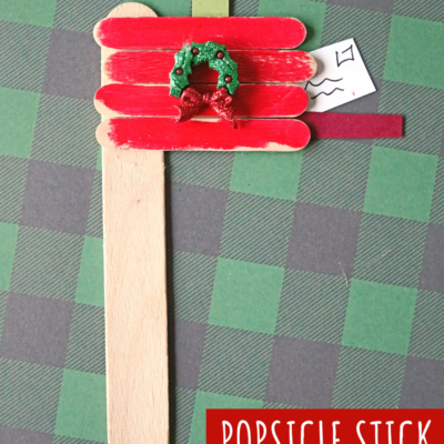 Popsicle Stick Christmas Mailbox