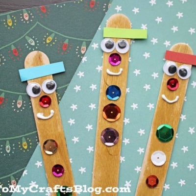 Popsicle Stick Ninjabread Men Puppet
