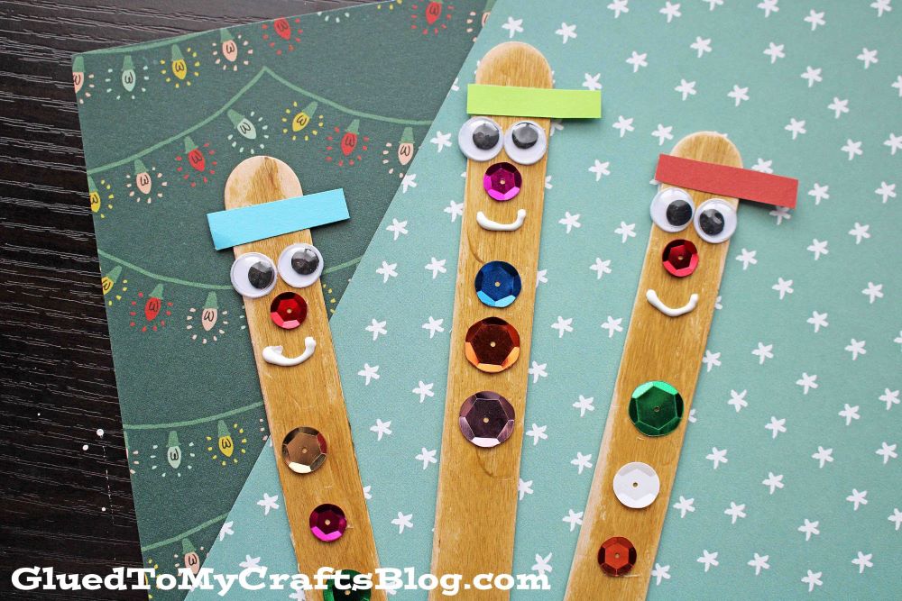 Popsicle Stick Ninjabread Men Puppet