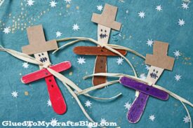 Scoop Stick Scarecrow Puppets - Kid Craft
