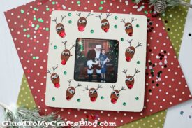 Thumbprint Reindeer Frame - Christmas Gift Idea