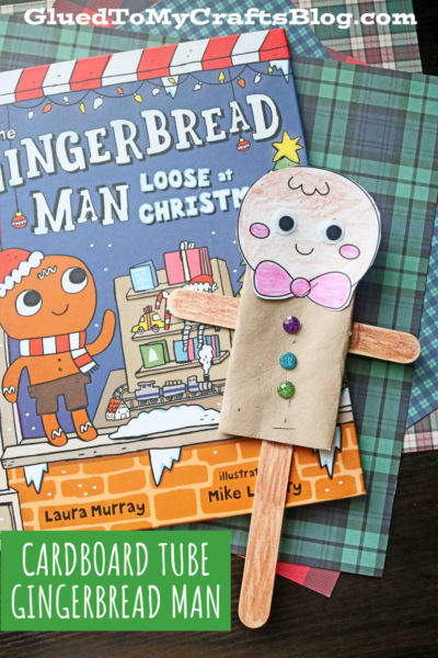 Toilet Paper Roll Gingerbread Man