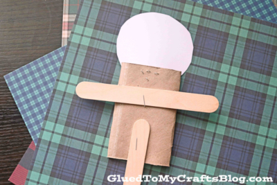 Toilet Paper Roll Gingerbread Man