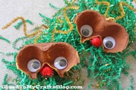 Egg Carton Reindeer - Christmas Craft Idea For Kids