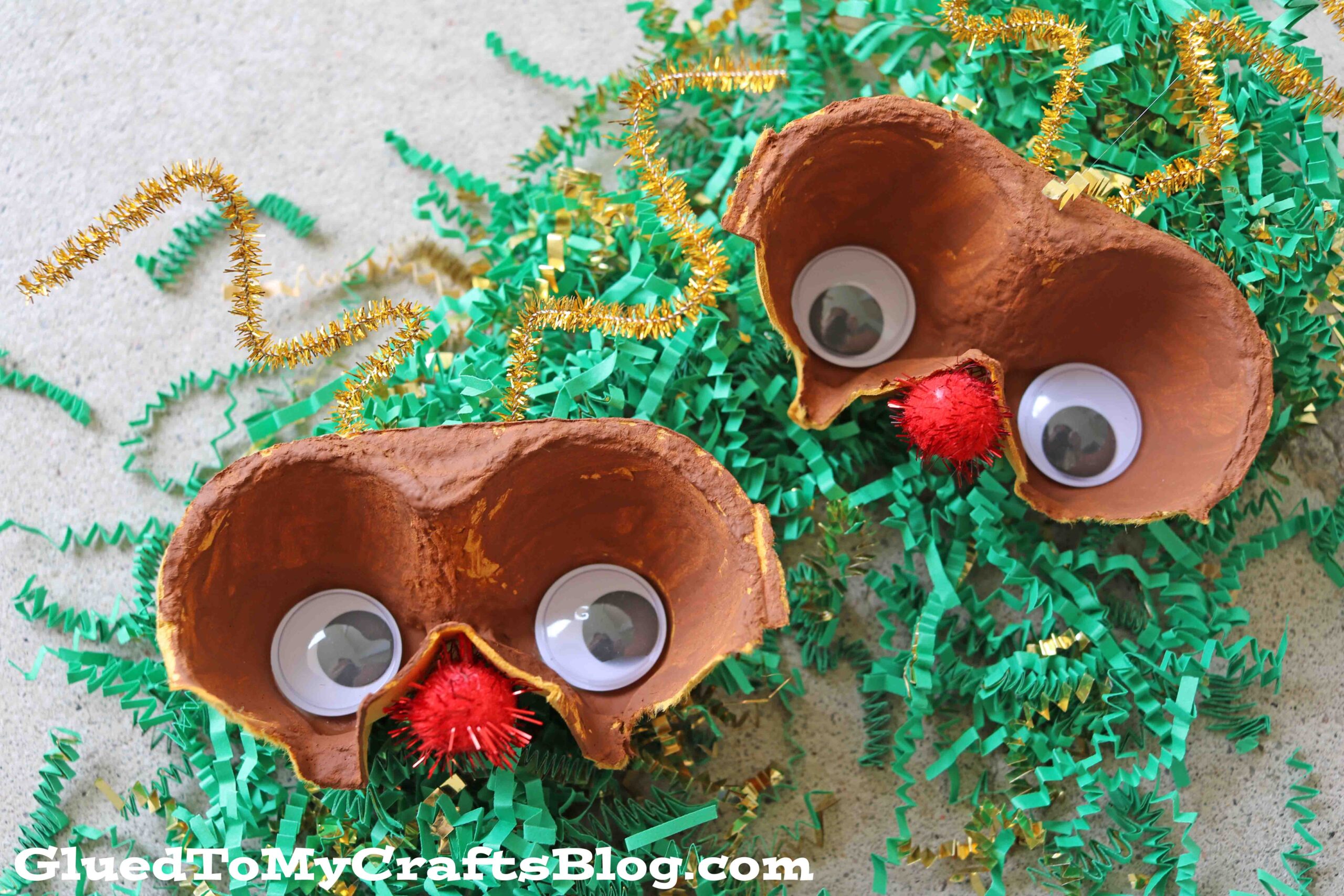 Egg Carton Reindeer - Christmas Craft Idea For Kids