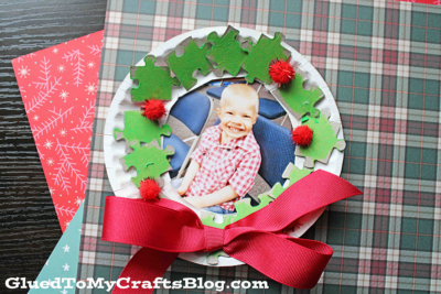 Puzzle Piece Christmas Wreath Ornament