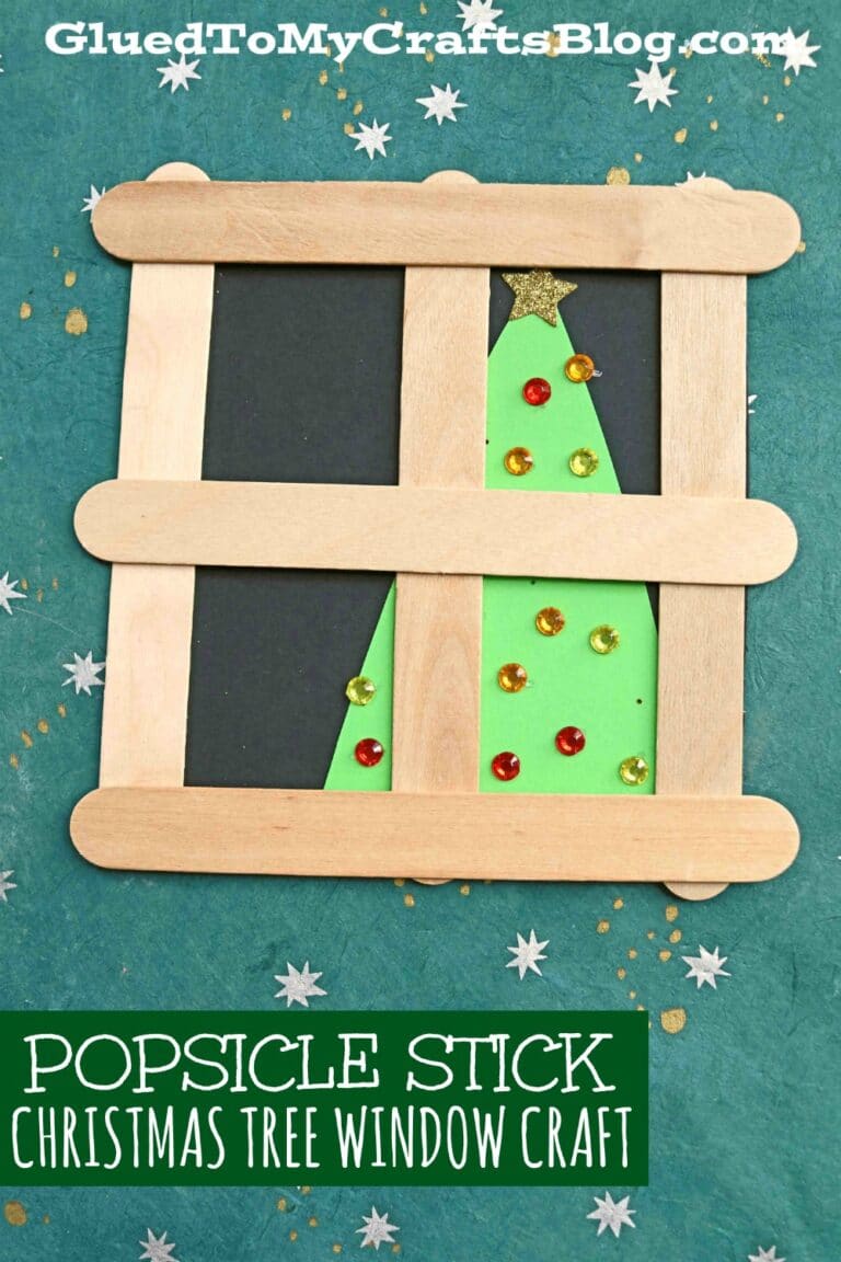 Popsicle Stick Tree In Window Craft