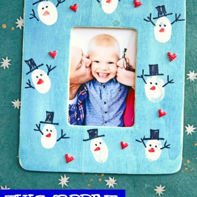 Thumbprint Snowman Frame