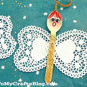 Wooden Spoon Christmas Angel - Kid Craft