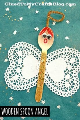 Wooden Spoon Christmas Angel - Kid Craft