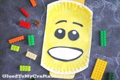 Paper Plate Lego Character Head Craft (2)
