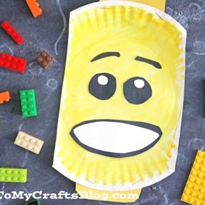 Paper Plate Lego Character Head Craft (2)