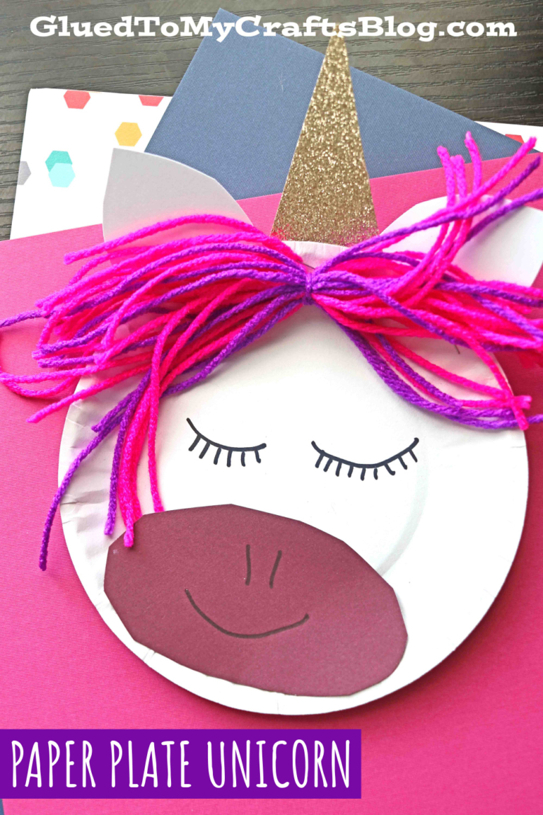 Paper Plate Unicorn Craft Idea For Kids