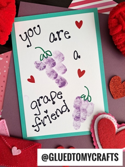 YOU ARE A GRAPE FRIEND - A PUNNY CARD IDEA