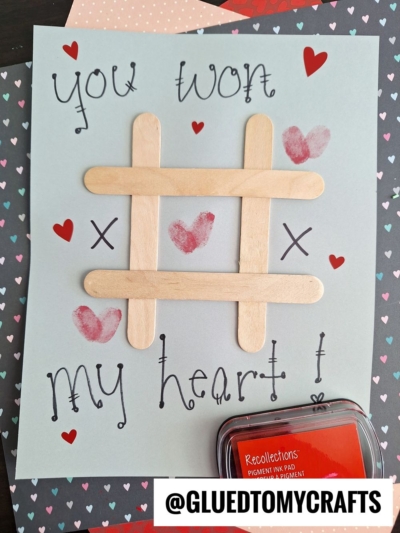 THUMBPRINT TIC TAC TOE CARD