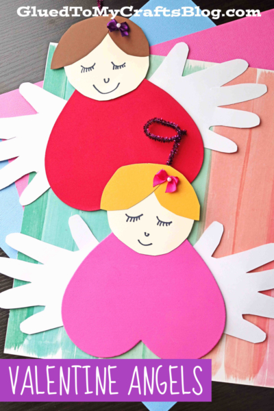 Heart Shaped Valentine's Day Angel Craft