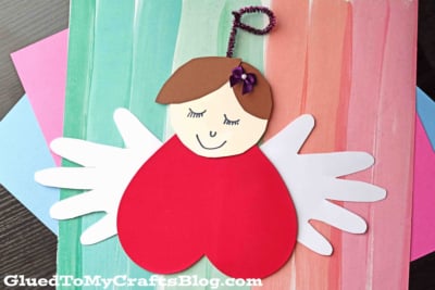 Heart Shaped Valentine's Day Angel Craft