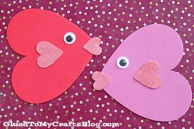Craft Foam Heart Valentine Fish - Kid Craft