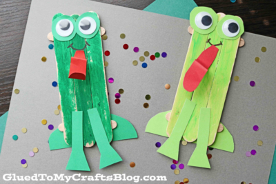 Popsicle Stick Frog - Kid Craft Idea