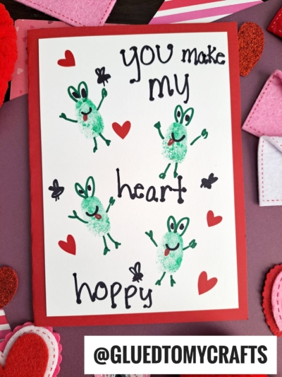 THUMBPRINT FROG CARDS - IT MAKES PEOPLE HOPPY!