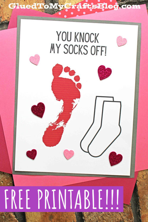 You Knock My Socks Off Valentine Keepsake