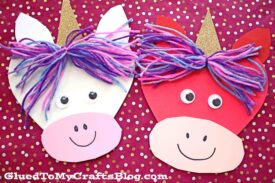 Craft Foam Heart Unicorn - Kid Craft