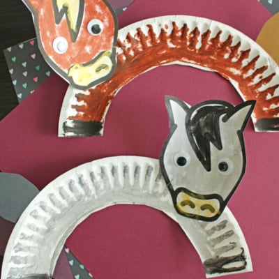 Paper Plate Horse Craft Idea