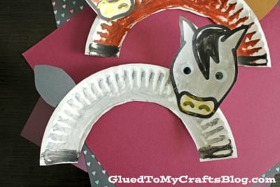 Paper Plate Horse Craft Idea