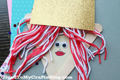 Popsicle Stick Queen of Hearts Craft