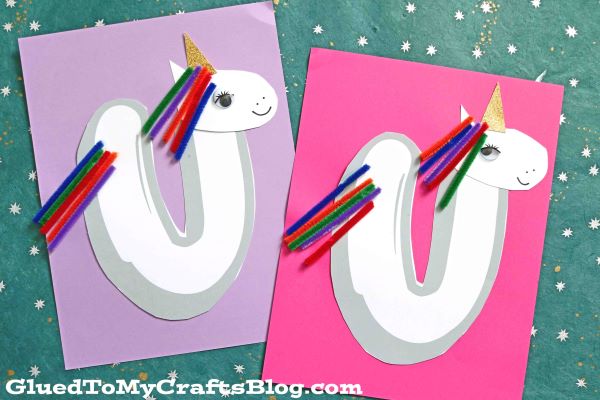 Letter U Unicorn Craft