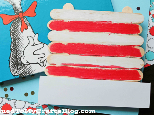 Popsicle Stick Cat In The Hat – Dr Seuss Hat Inspired Kid Craft Idea