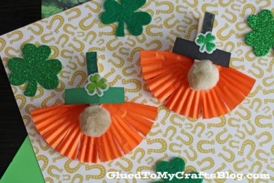 Clothespin Leprechaun Gnome Craft Idea For Kids