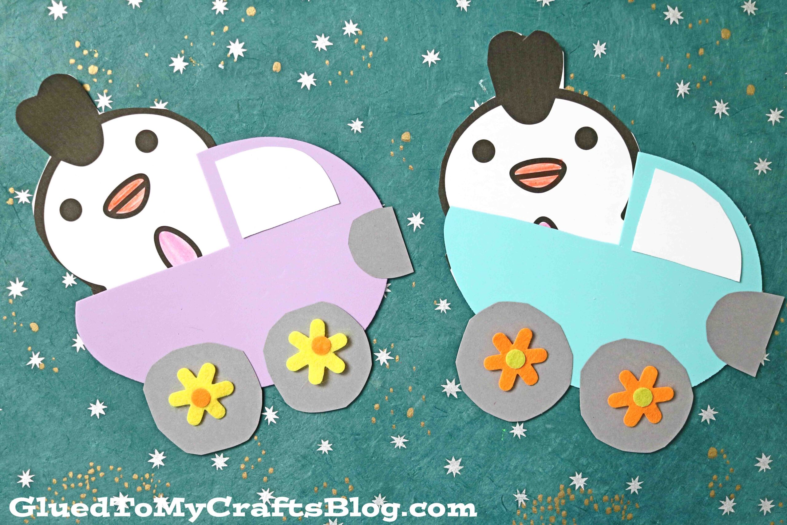 Craft Foam Easter Egg Trucks - Kid Craft