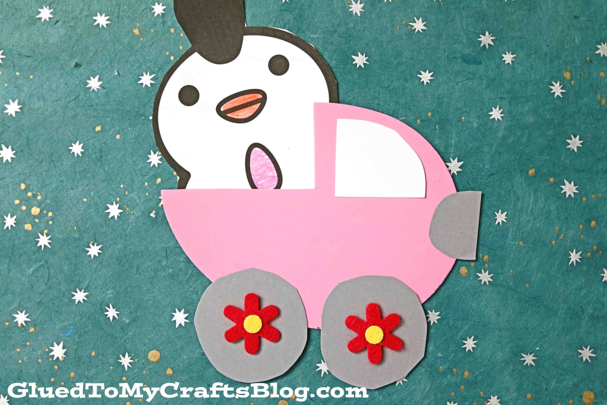 Craft Foam Easter Egg Trucks