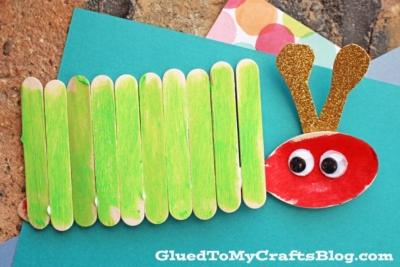 Wooden Spoon & Craft Stick Caterpillar