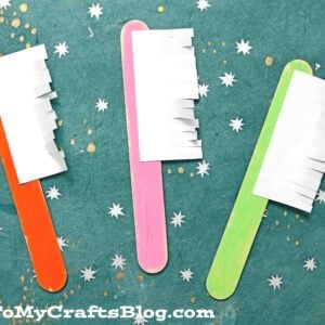 Popsicle Stick Toothbrushes- Kid Craft