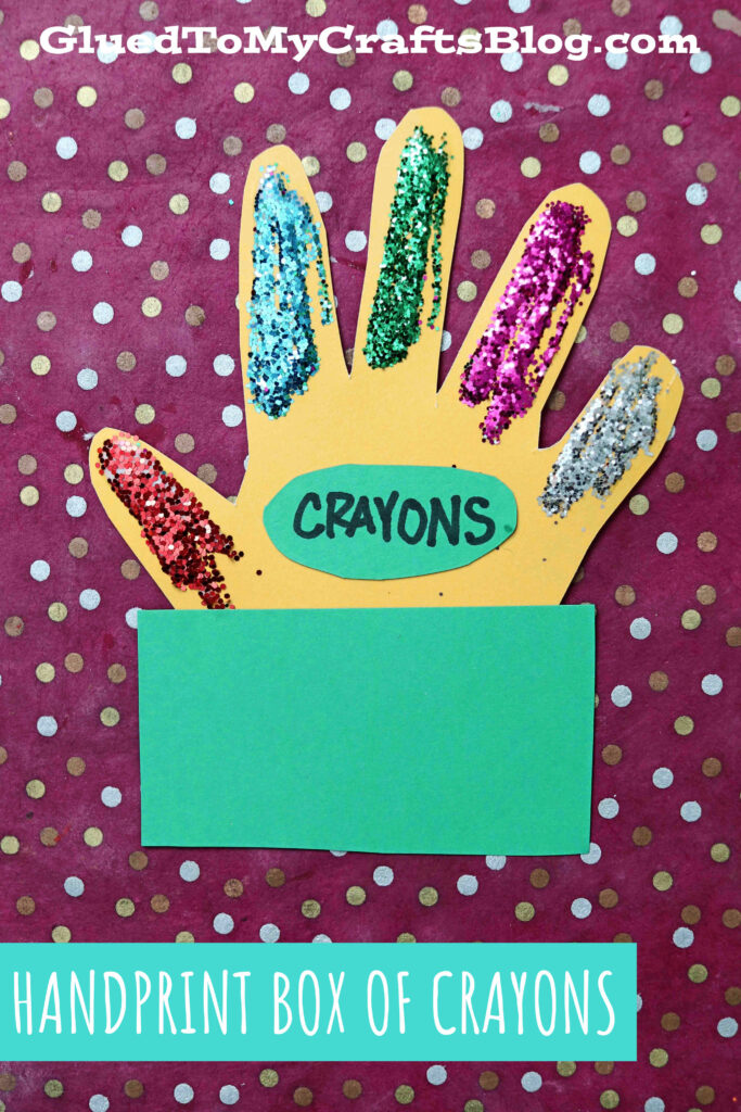 Handprint Box Of Crayons Keepsake