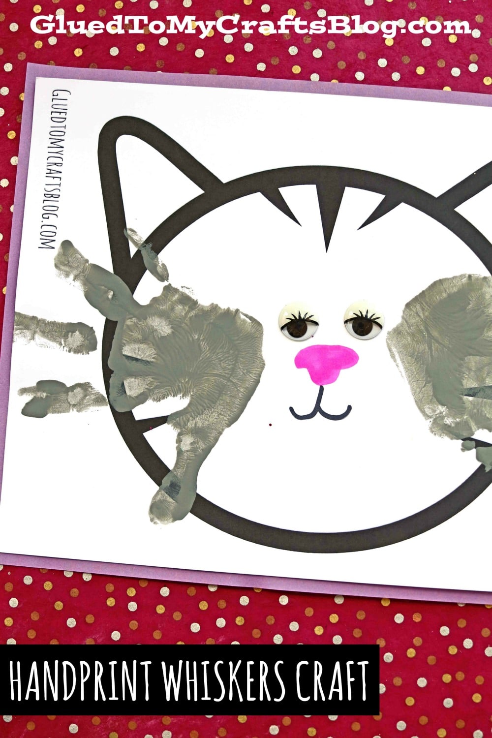 Handprint Cat Whiskers Keepsake Craft