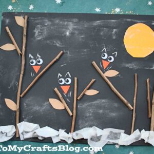 Owls In The Night - Paper Kid Craft Tutorial