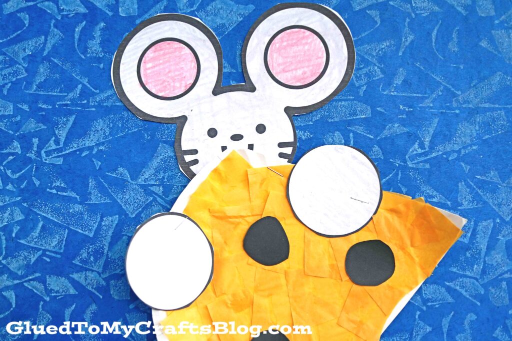 Paper Plate Cheese and Mouse - Kid Craft Idea