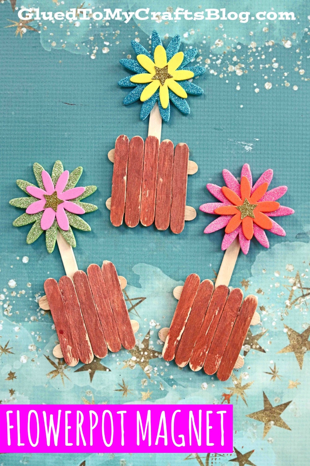 Popsicle Stick Flower Pot