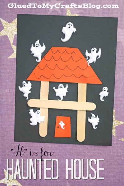 "H" is for Haunted House - Kid Craft