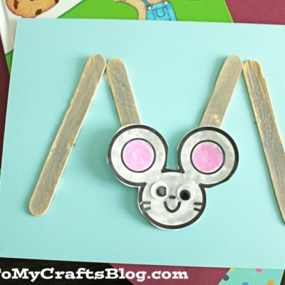Popsicle Stick "M" is for Mouse