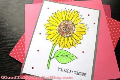 Thumbprint Sunflower Card Craft