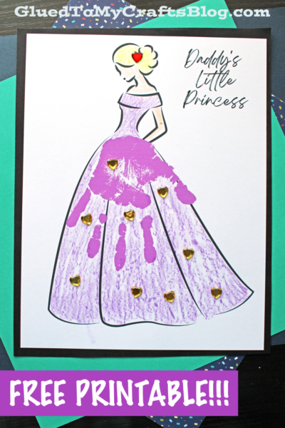 Handprint Princess Dress Keepsake