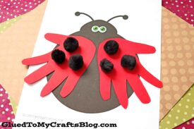 Paper Handprint Ladybug - Kid Craft Idea For Spring