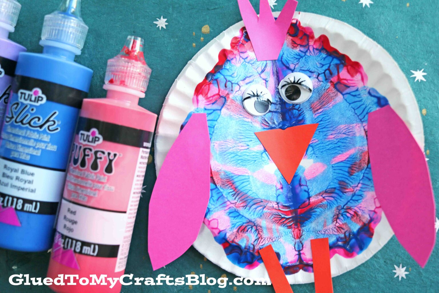 Paper Plate & Paint Splat Bird Craft