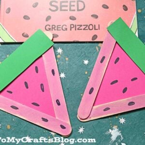 Popsicle Stick Watermelon Slices - Kid Craft